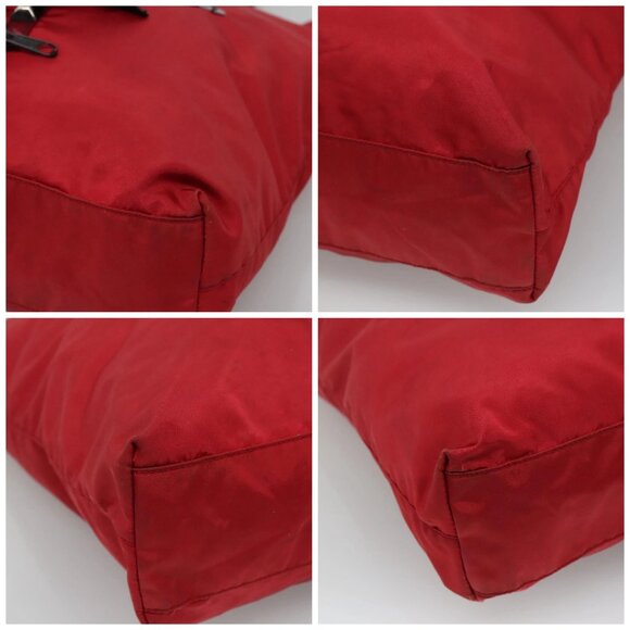 PRADA Tote Bag Nylon Red Auth ep8067 - Picture 16 of 16